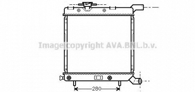 AVA QUALITY COOLING cr2067 -  Радиатор, охлаждение двигателя